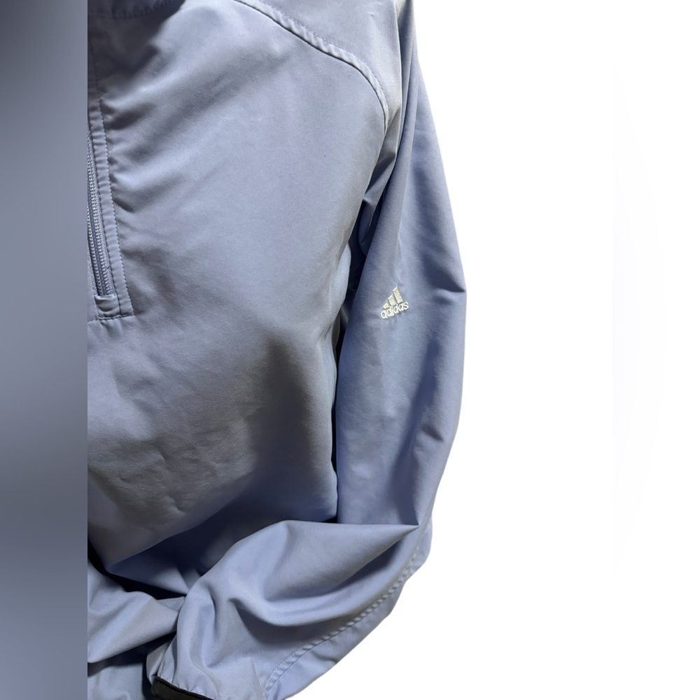 ADIDAS Women's Light Baby Blue Lightweight Vented Athletic Jacket Size XL - Picture 4 of 10